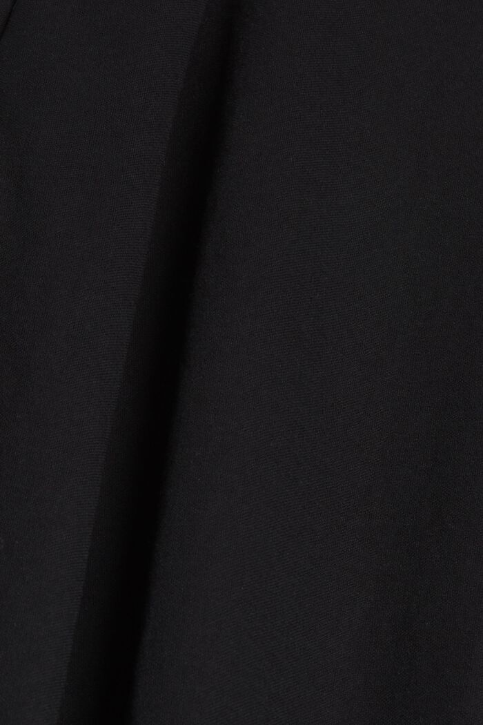 V-neck midi dress, LENZING™ ECOVERO™, BLACK, detail image number 4
