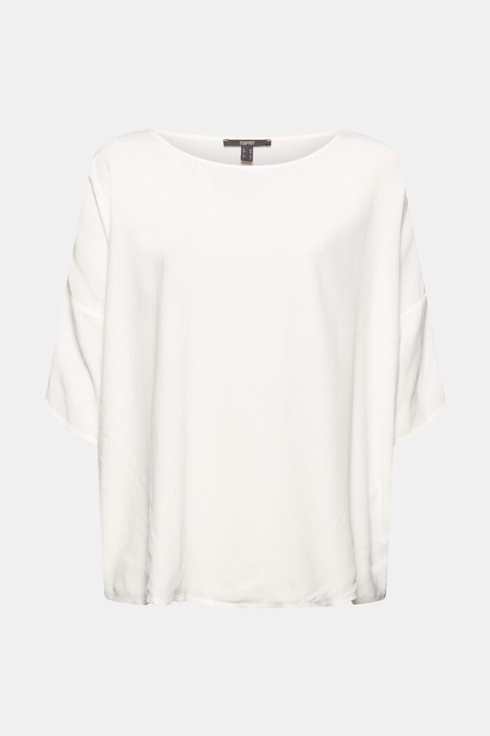 Loose-fitting blouse top, OFF WHITE, detail image number 0