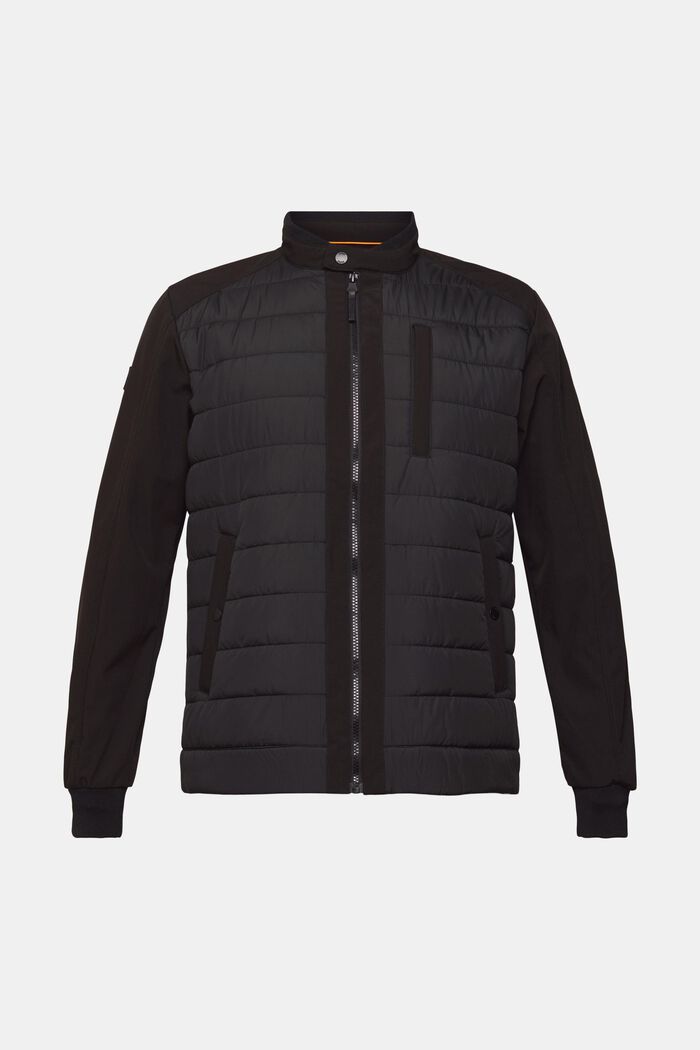 Softshell jacket, BLACK, detail image number 5