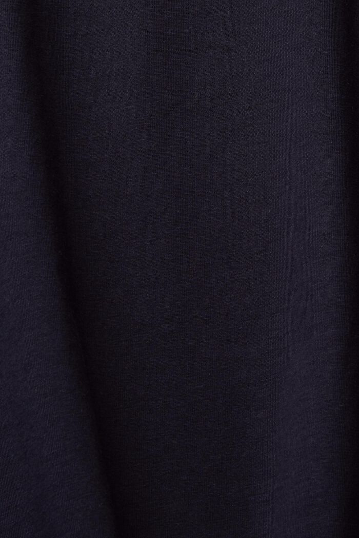 T-shirt with a floral print, NAVY, detail image number 5