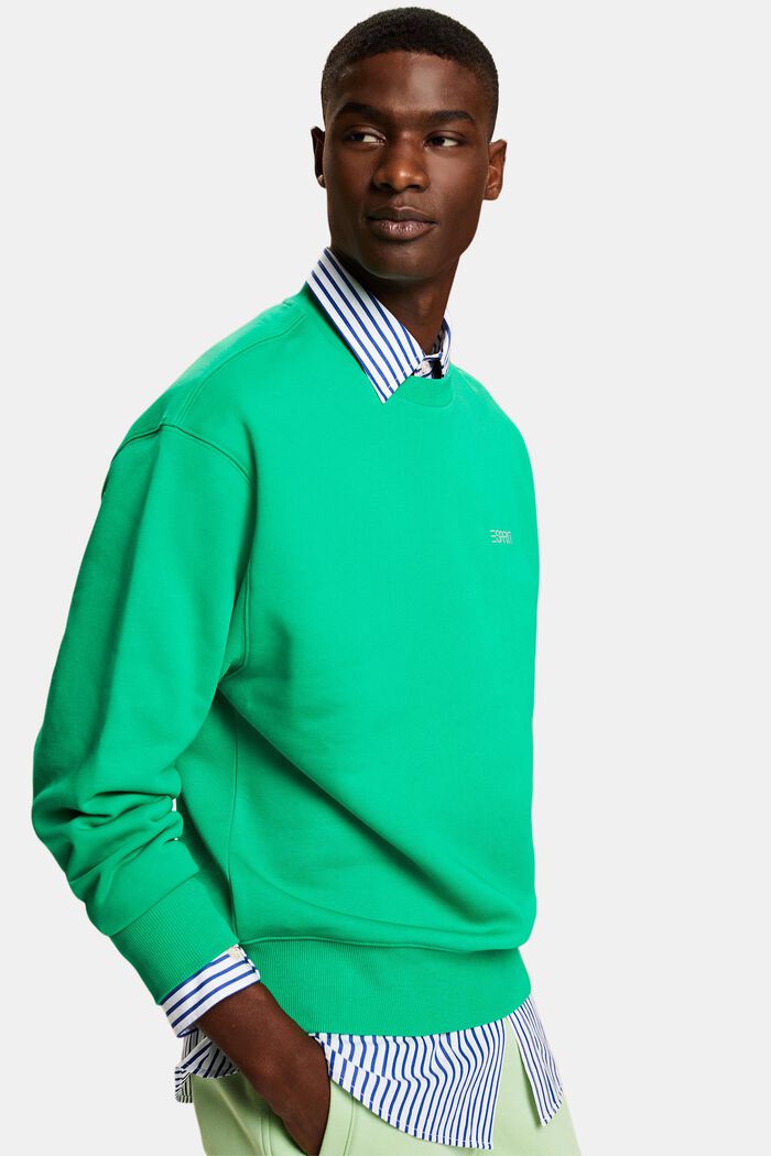 Unisex Logo Fleece Sweatshirt, GREEN, detail image number 0