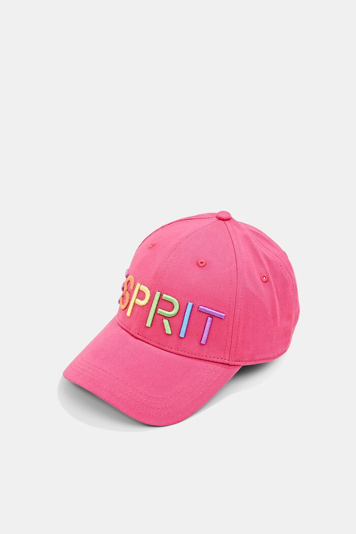 Baseball cap with bright logo embroidery