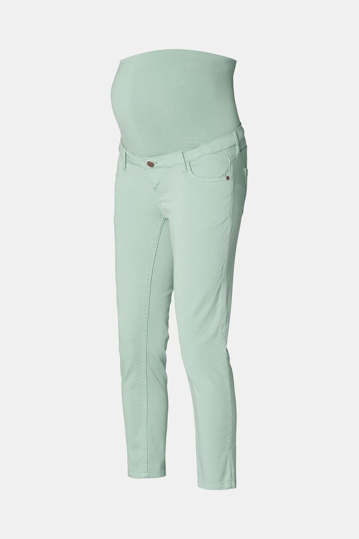 Ankle-length trousers with an over-bump waistband, GREY MOSS, detail image number 5
