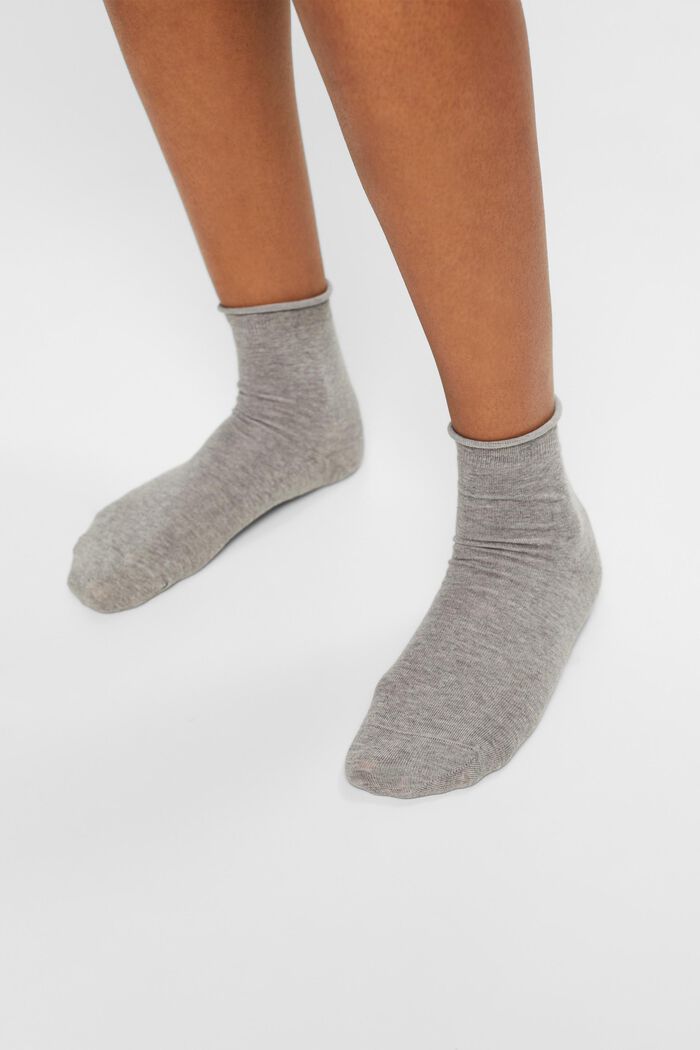 2-Pack Knit Socks, LIGHT GREY, detail image number 1