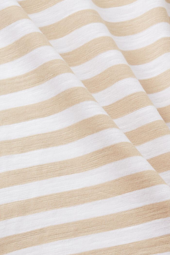 Striped Long Sleeve Top, SAND, detail image number 5