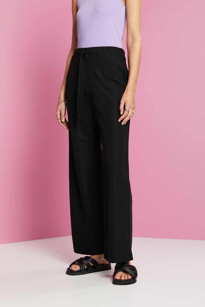 ESPRIT - Wide leg pull-on trousers at our online shop