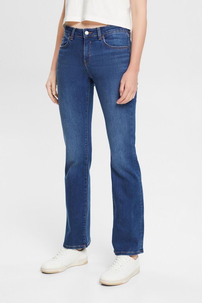 Bootcut jeans, BLUE DARK WASHED, detail image number 1