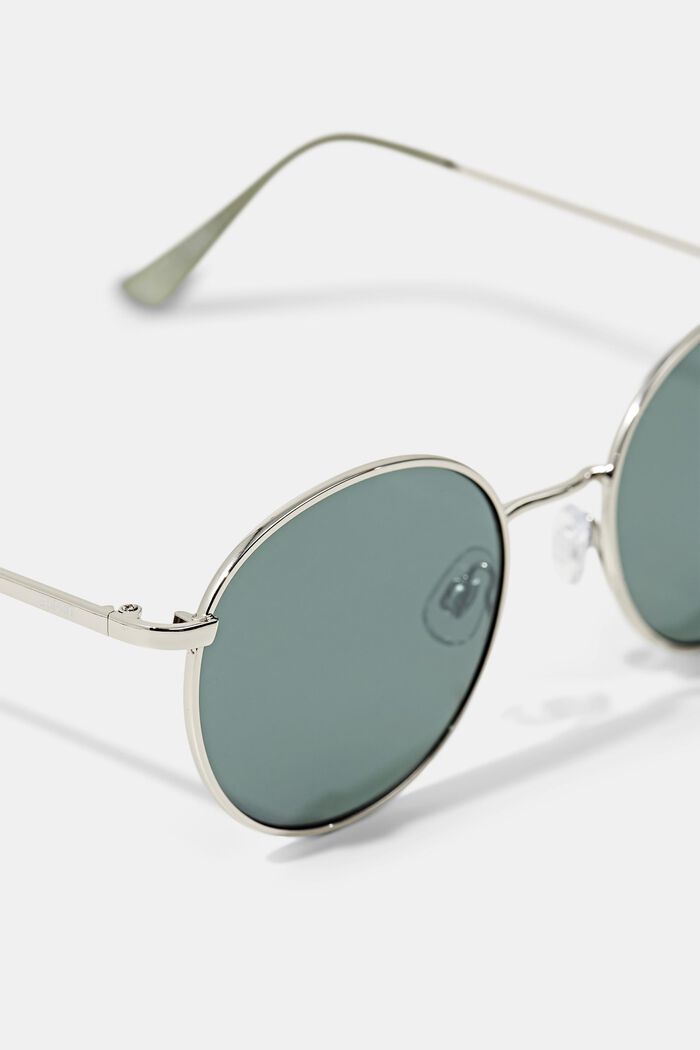 Sunglasses with metal frames, GREEN, detail image number 1