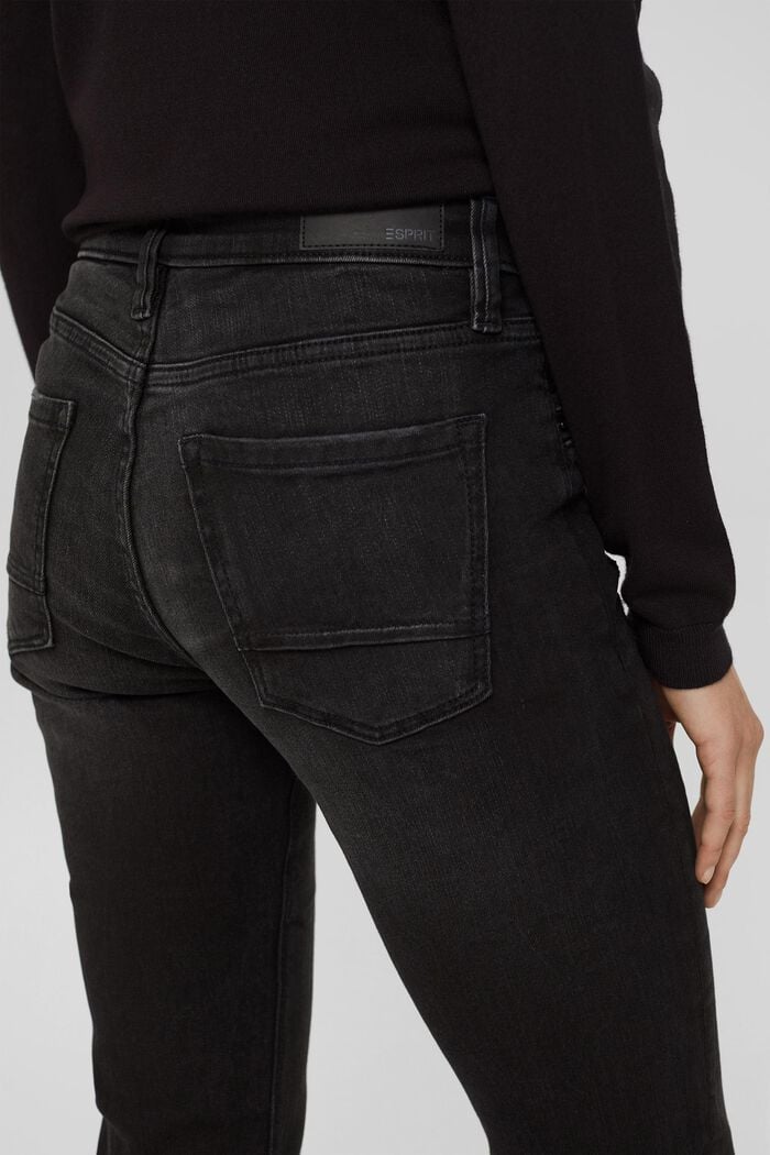 Stretch jeans made of blended organic cotton, BLACK DARK WASHED, detail image number 2