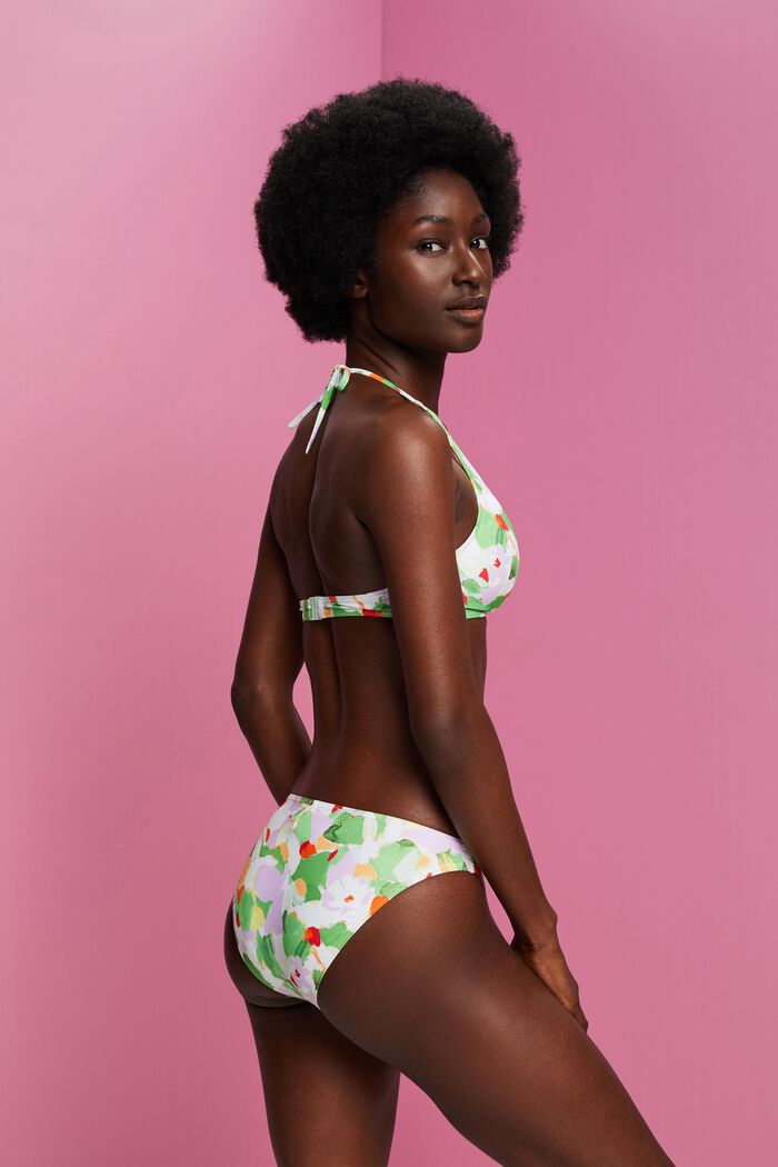 Recycled: patterned bikini bottoms, GREEN, detail image number 2