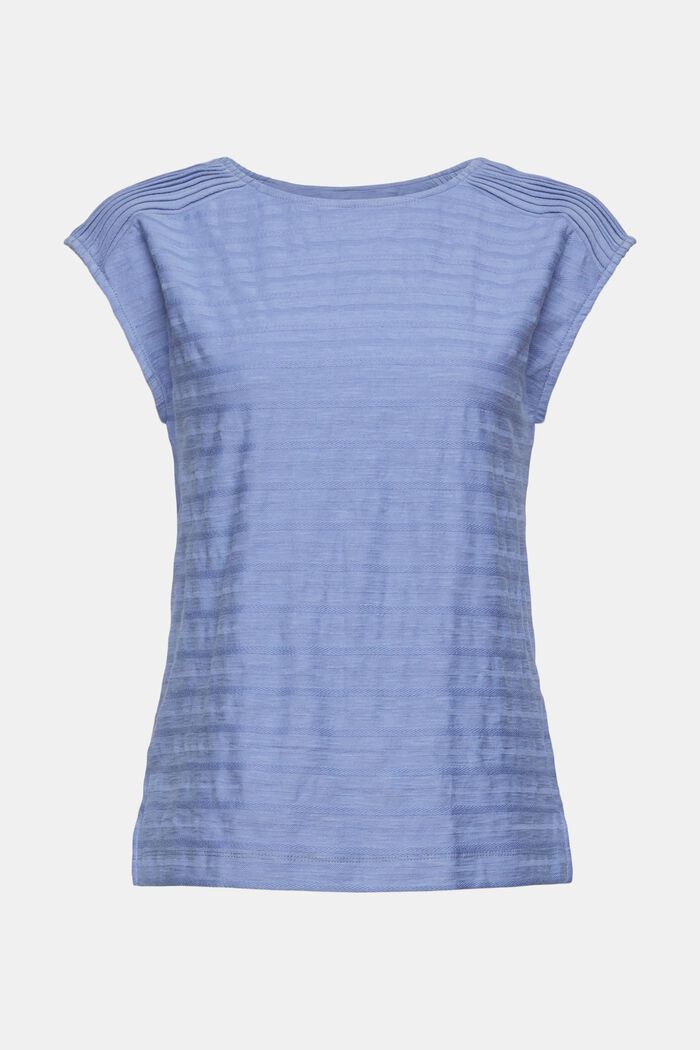 T-shirt with textured stripes
