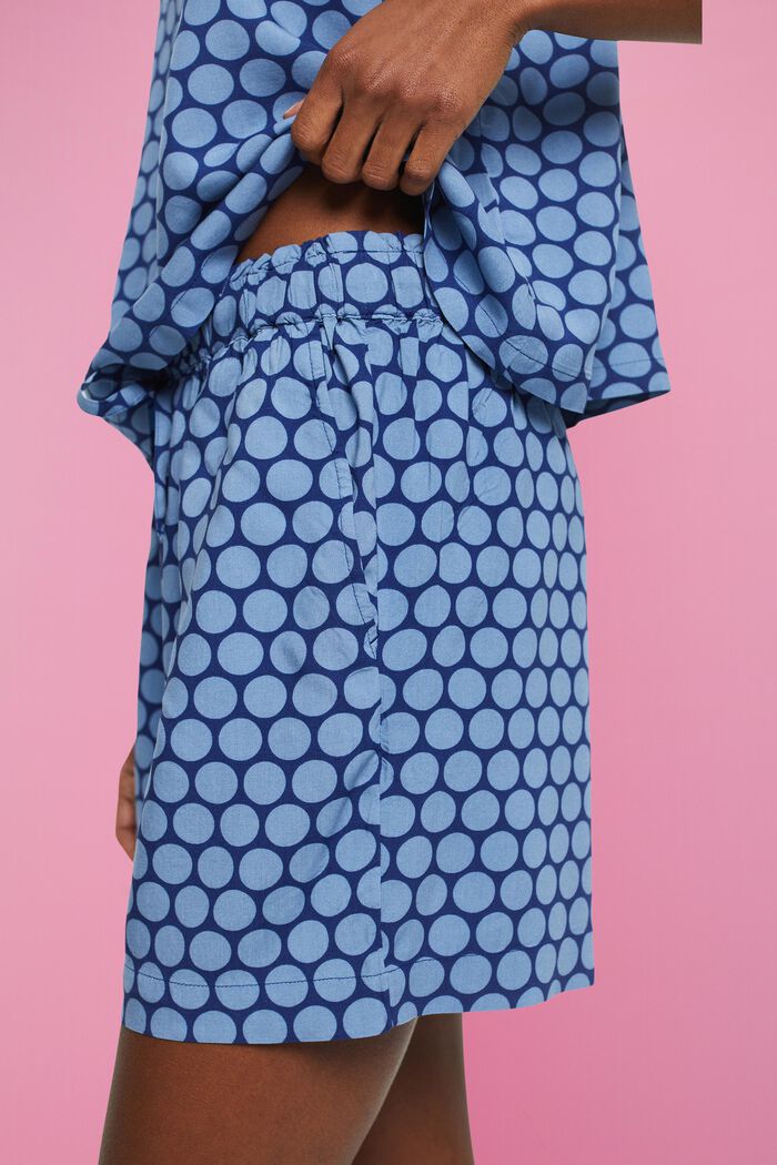 Short pyjamas with polka dot print, DARK BLUE, detail image number 2