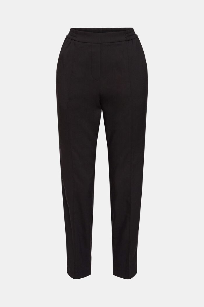 Tapered leg trousers, BLACK, detail image number 6