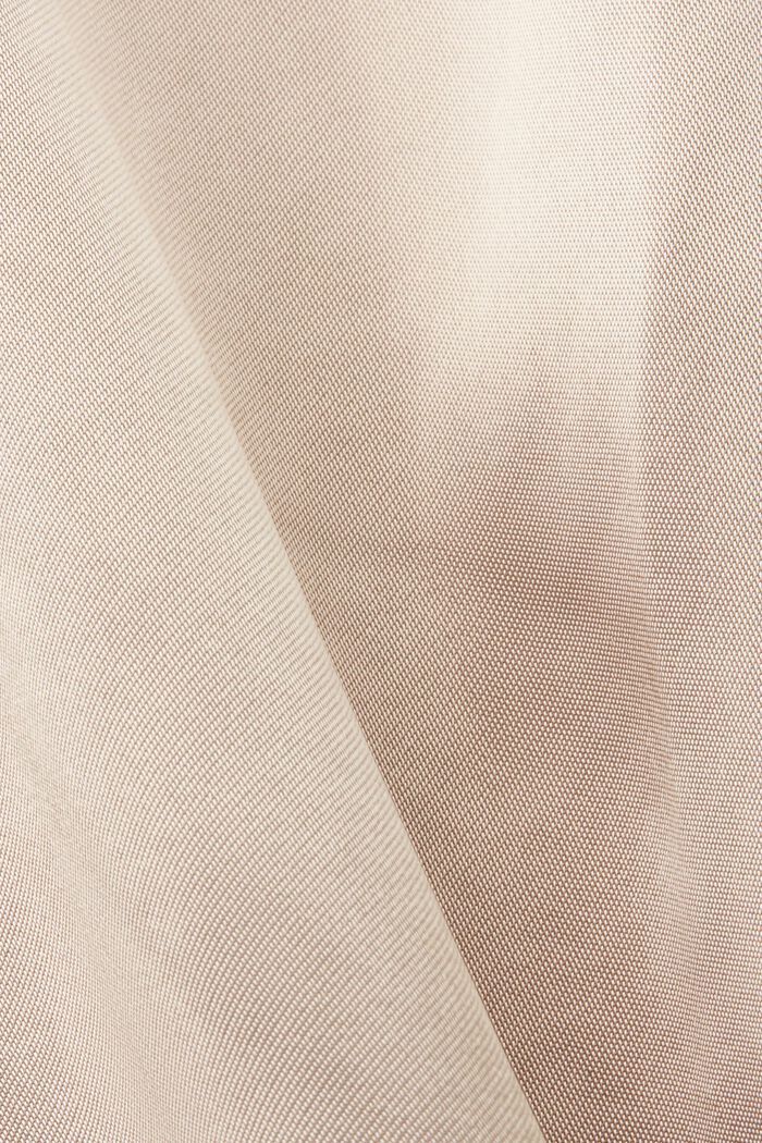 Mixed material t-shirt, LENZING™ ECOVERO™, LIGHT TAUPE, detail image number 4