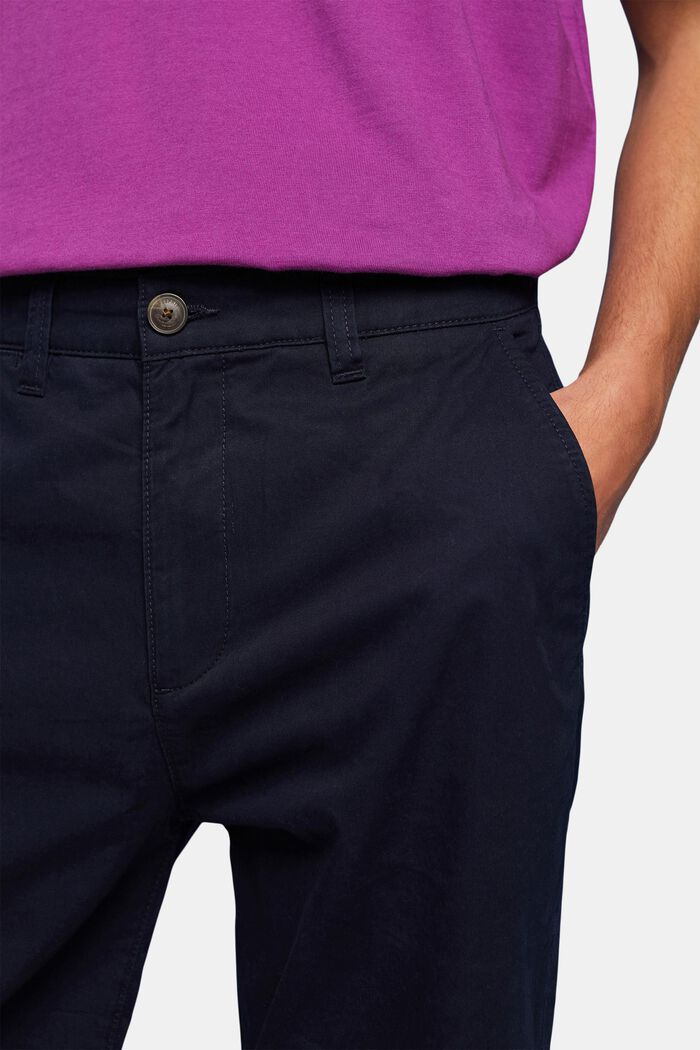 Sustainable cotton chino style shorts, NAVY, detail image number 2
