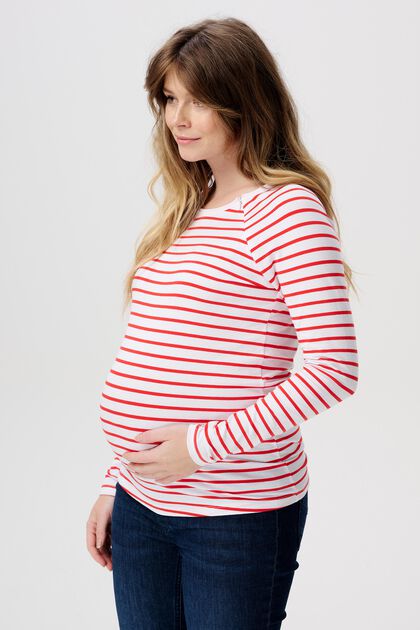 Organic Cotton-Blend Striped Maternity T-Shirt
