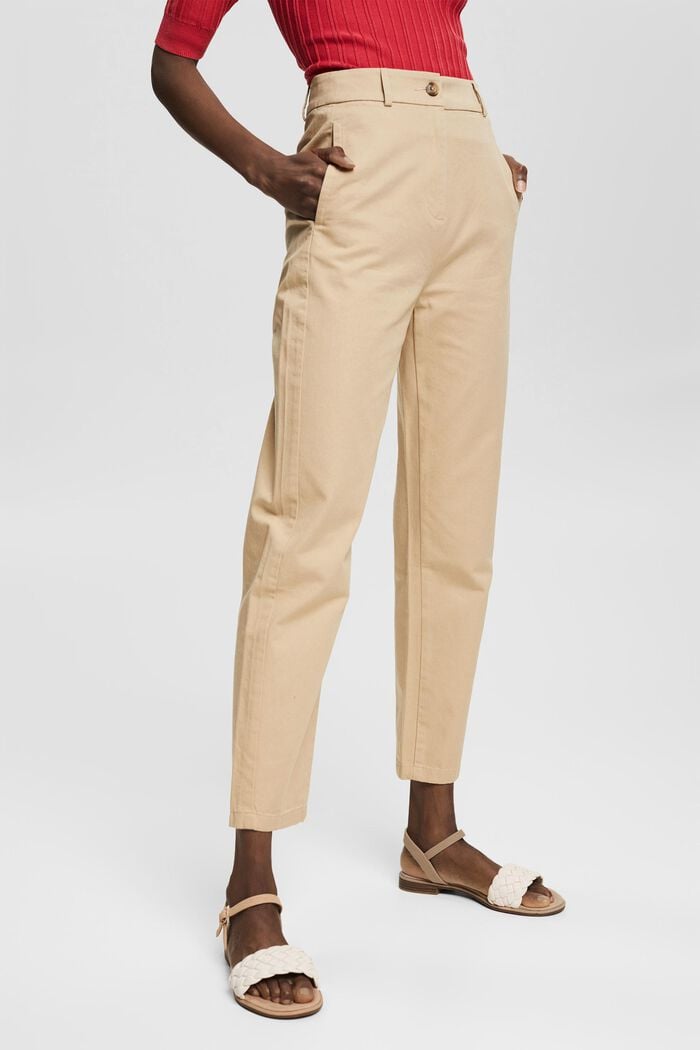 Chinos with a high waistband