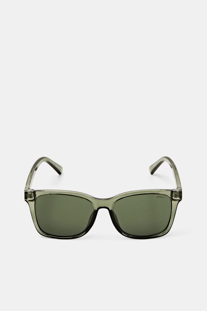 Angular sunglasses, OLIVE GREEN, detail image number 0