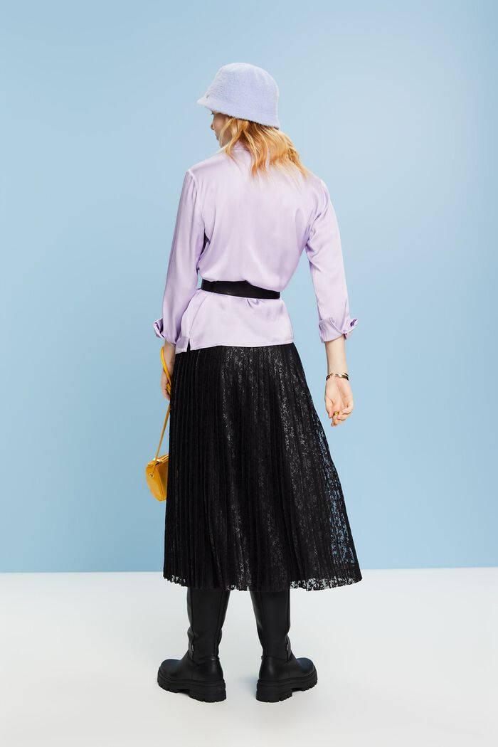 ESPRIT - Pleated Lace Midi Skirt at our online shop