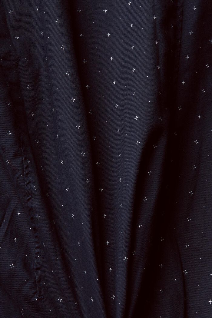Button-down shirt with micro-print, NAVY, detail image number 1