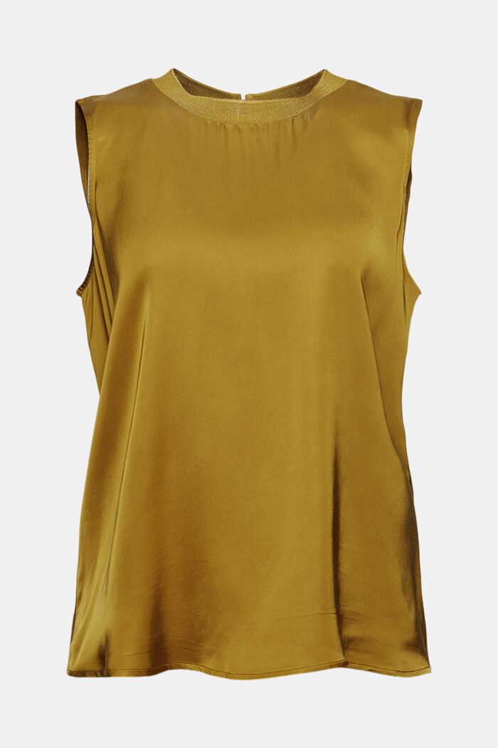Satin blouse containing LENZING™ ECOVERO™