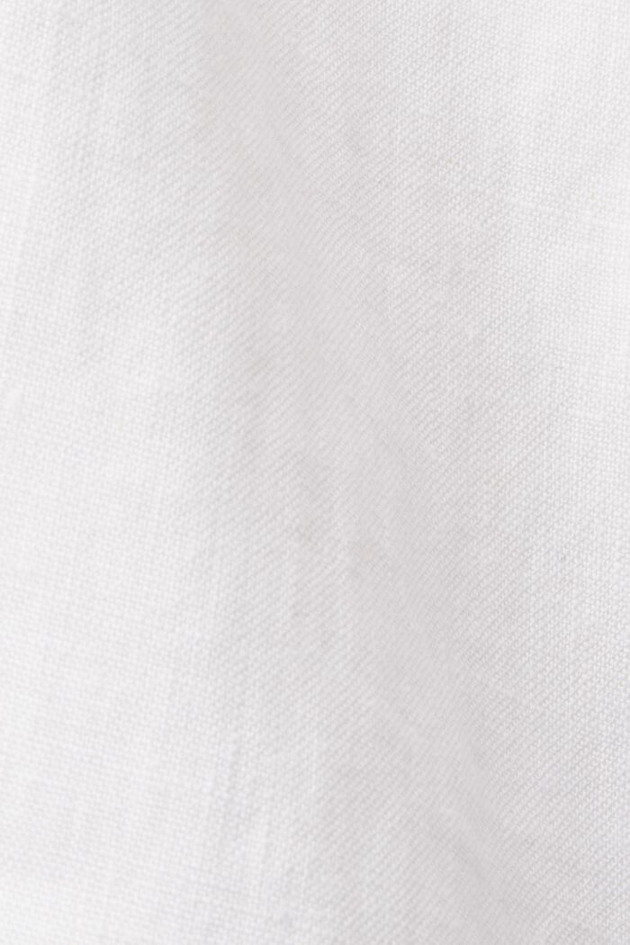 Linen Pull On Wide Leg Pants, WHITE, detail image number 5