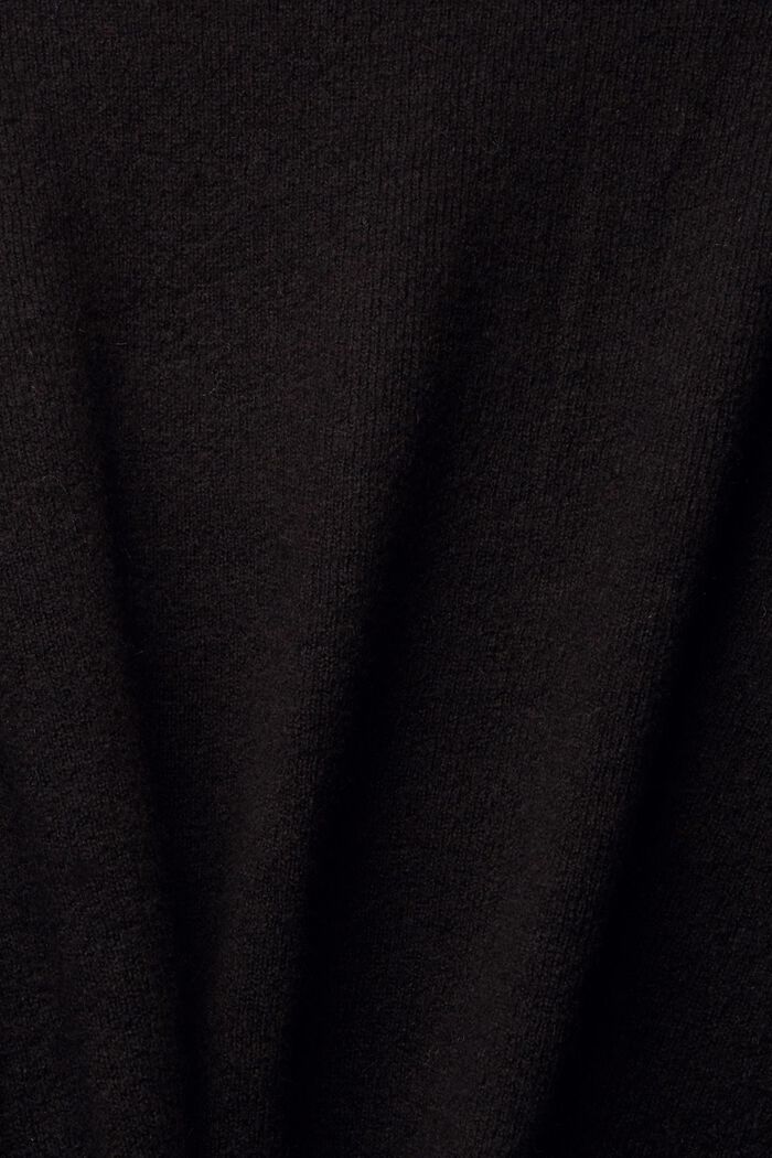 Wool blend jumper, BLACK, detail image number 1