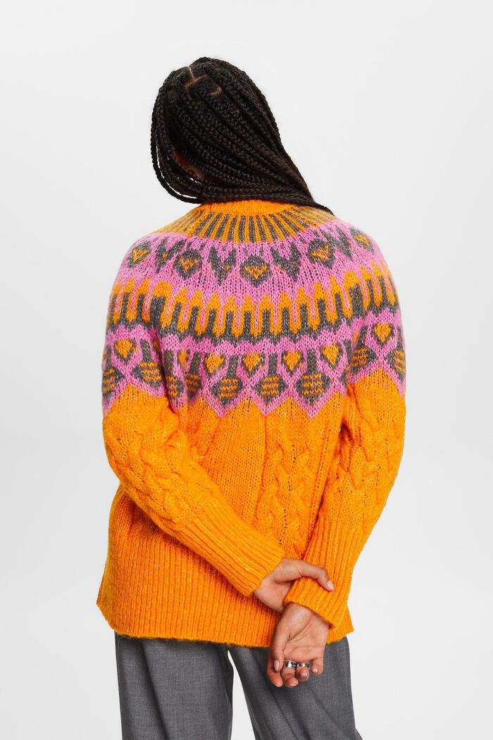 ESPRIT - Fair Isle Wool Blend Sweater at our online shop