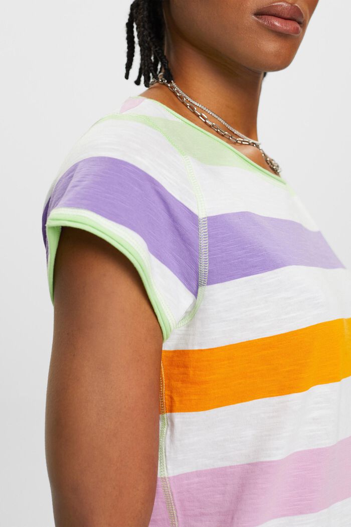 Striped t-shirt, WHITE COLORWAY, detail image number 2
