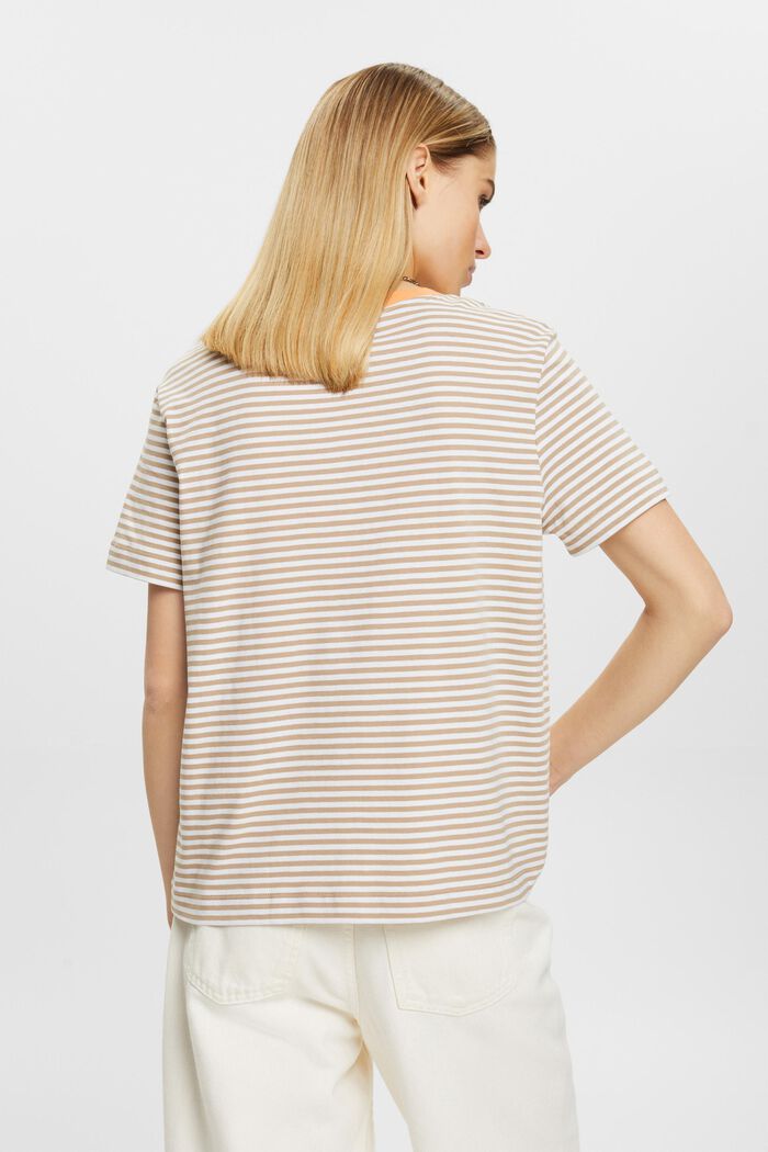 Striped t-shirt, TAUPE, detail image number 3