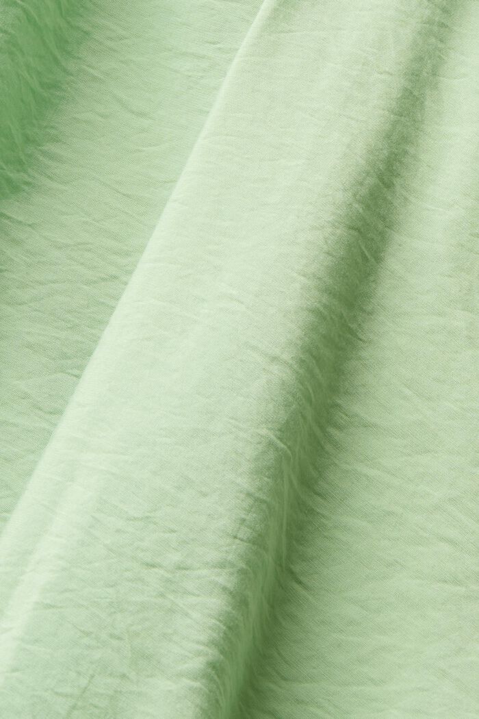 Gathered Wrap Blouse, LIGHT GREEN, detail image number 4