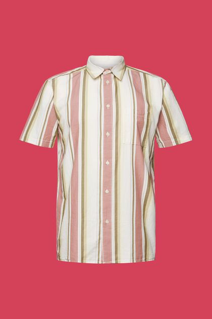 Patterned short sleeve shirt, 100% cotton