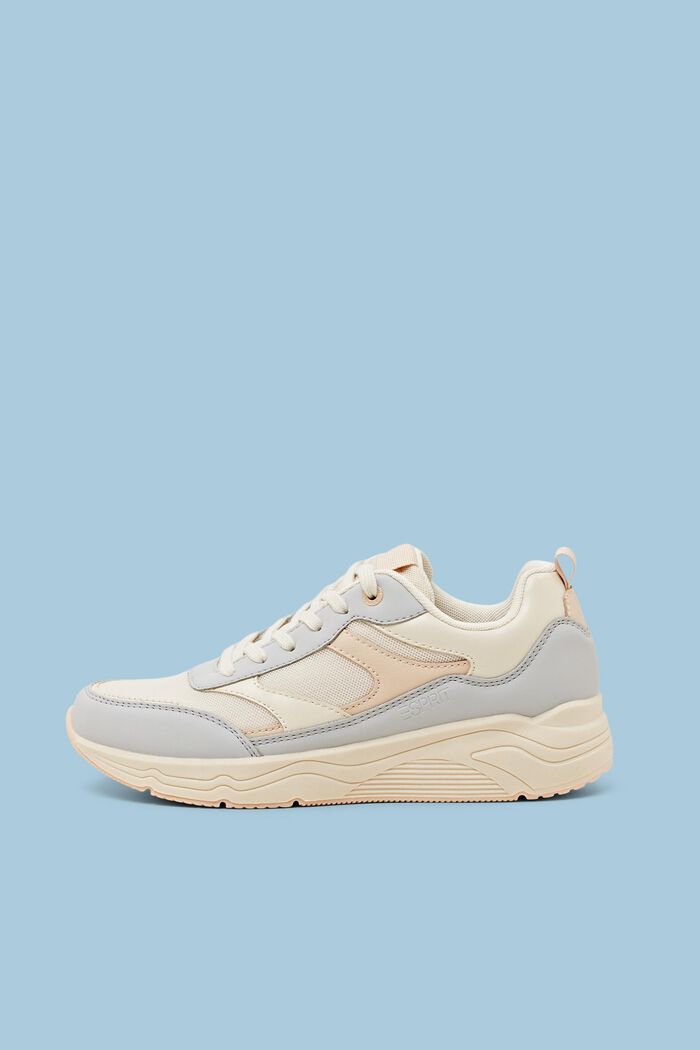 Faux Leather Sneakers, PASTEL PINK, detail image number 0