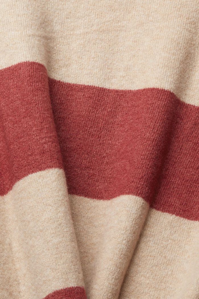 Wool blend jumper, TERRACOTTA COLORWAY, detail image number 4