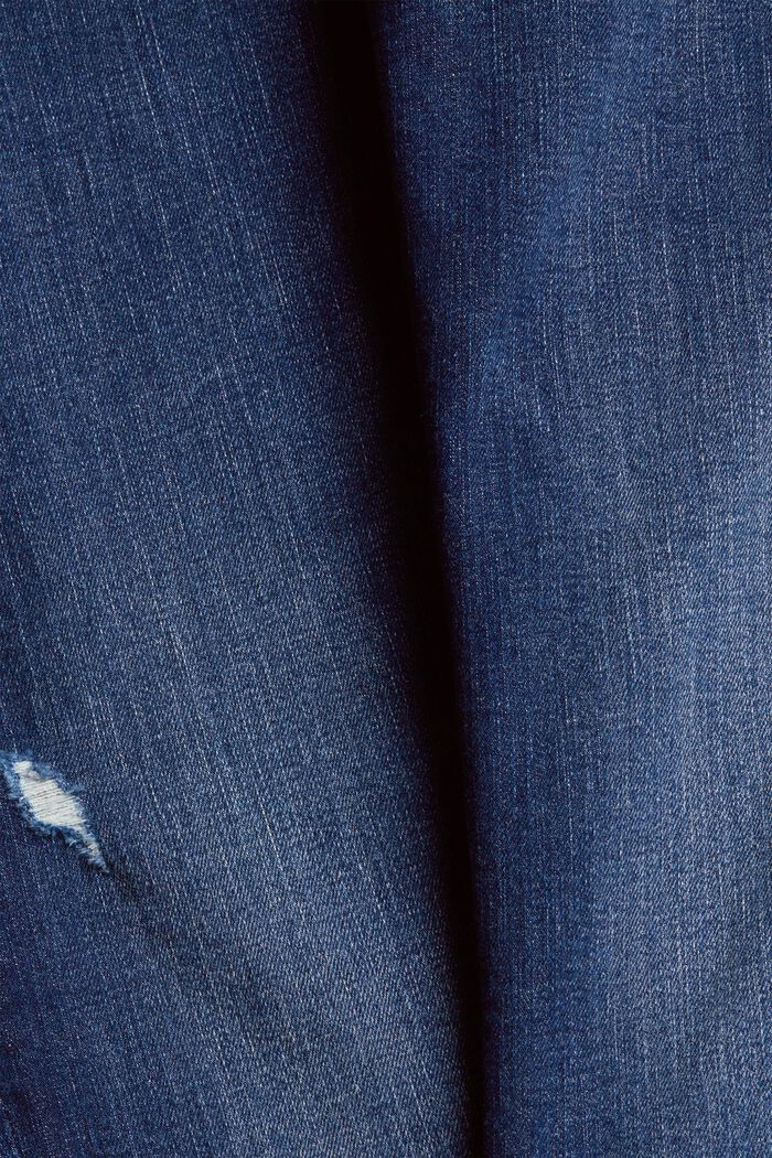 Stretch jeans made of organic cotton, BLUE DARK WASHED, detail image number 1