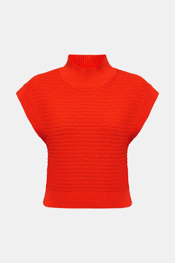 Sleeveless knit jumper