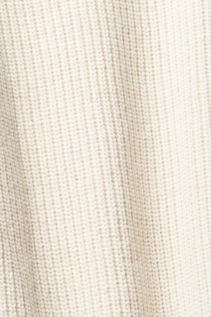 Chunky knit roll neck jumper, OFF WHITE, detail image number 6