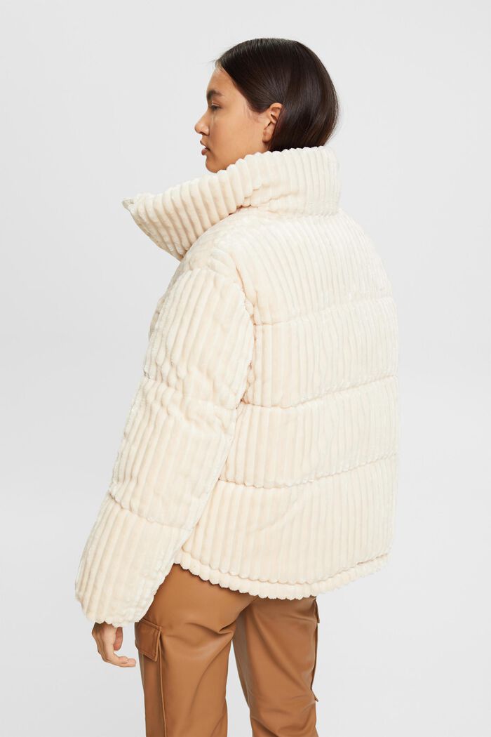 Corduroy puffer jacket, OFF WHITE, detail image number 3