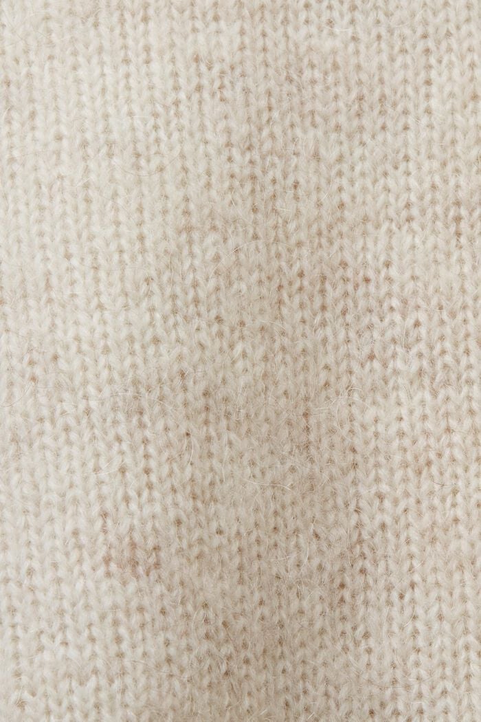 Wool-Mohair Blend Sweater, NEW CREAM BEIGE, detail image number 5