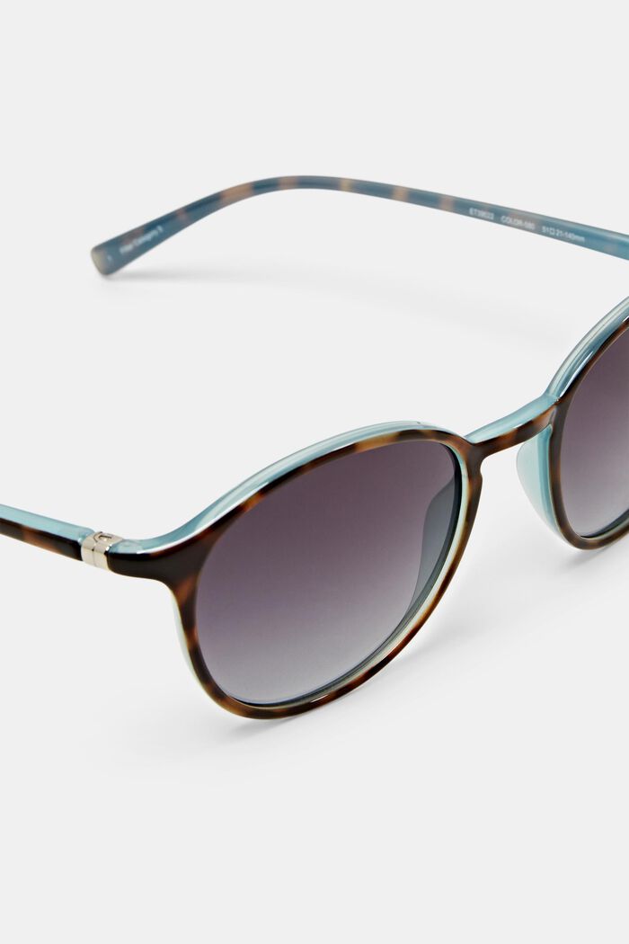 Unisex Round Gradient Sunglasses, DEMI BLUE, detail image number 1