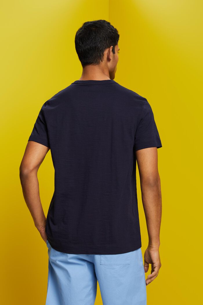 Jersey t-shirt with chest print, 100% cotton, NAVY, detail image number 3