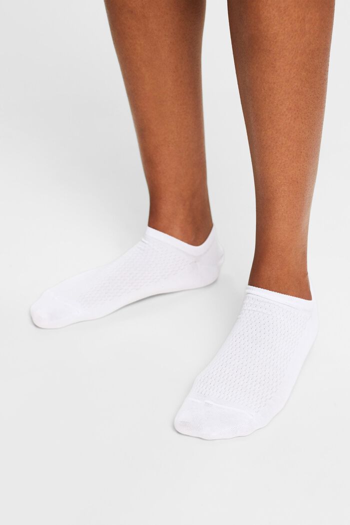 2-Pack Sneaker Socks, BLACK/WHITE, detail image number 1