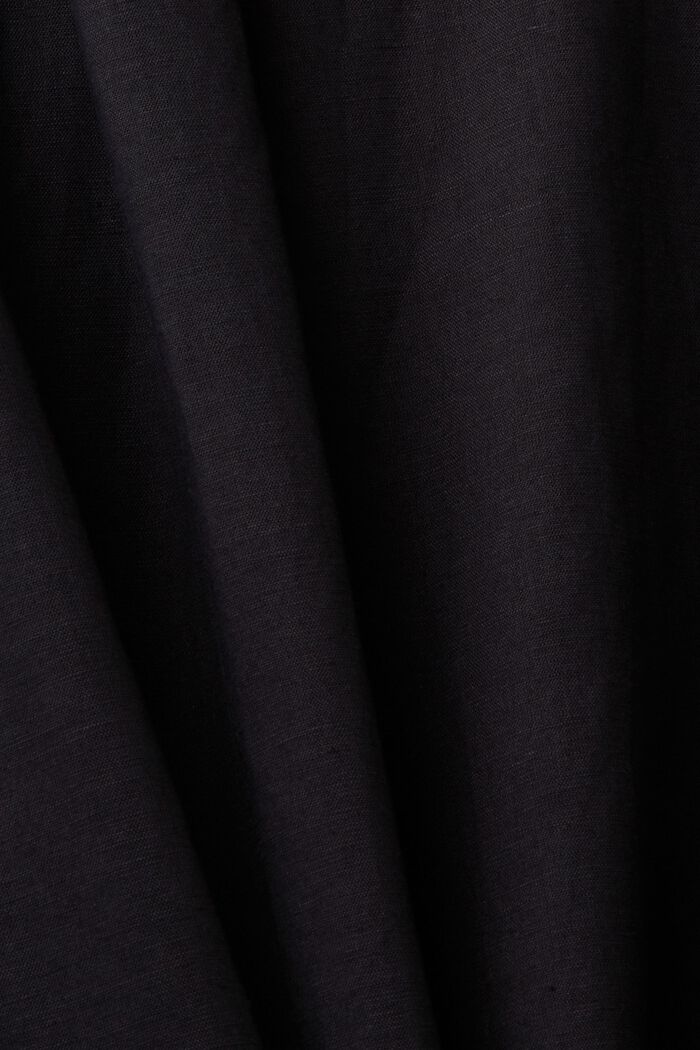 Linen-Cotton Shirt, BLACK, detail image number 5