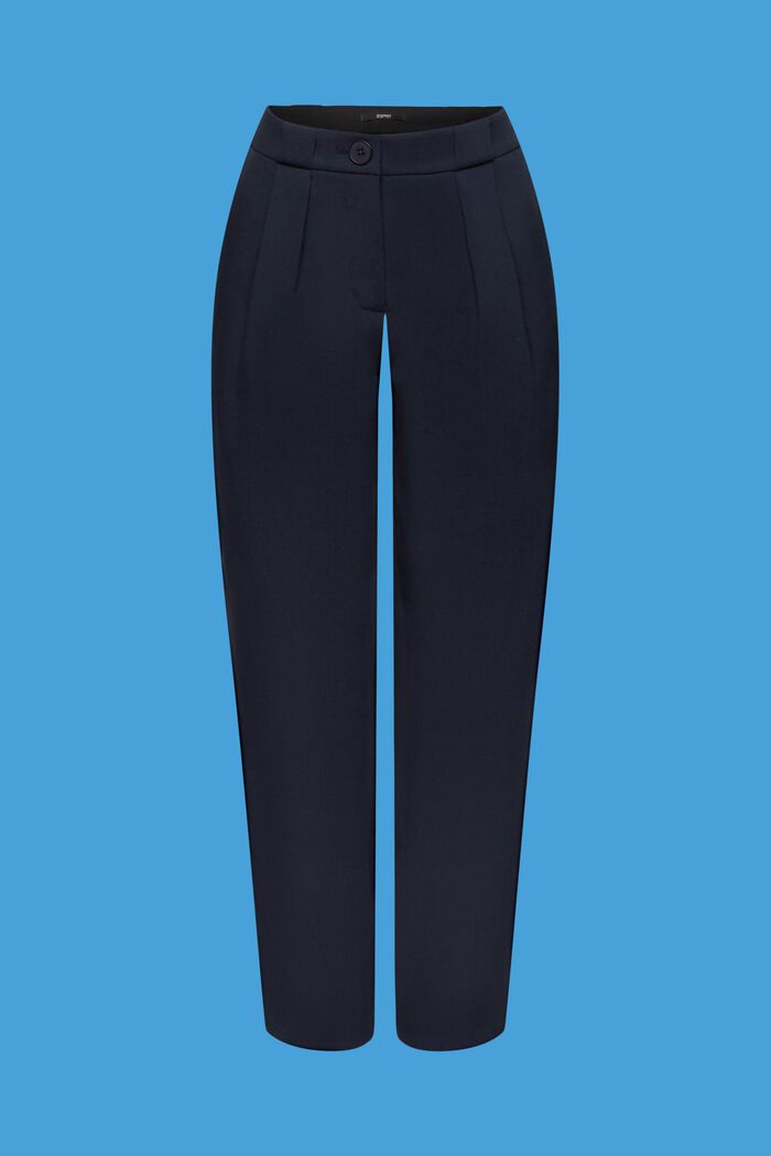 Spring twill cropped trousers, NAVY, detail image number 6