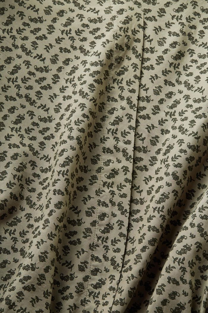 Print blouse with LENZING™ ECOVERO™, LIGHT KHAKI, detail image number 4