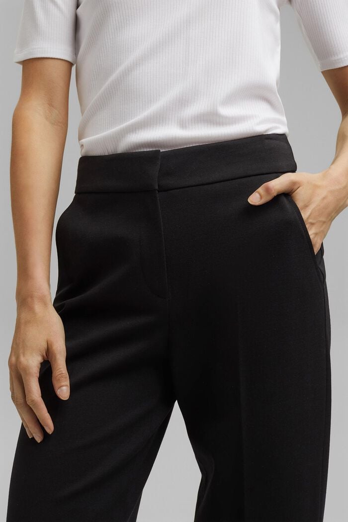 SOFT PUNTO mix + match trousers, BLACK, detail image number 2