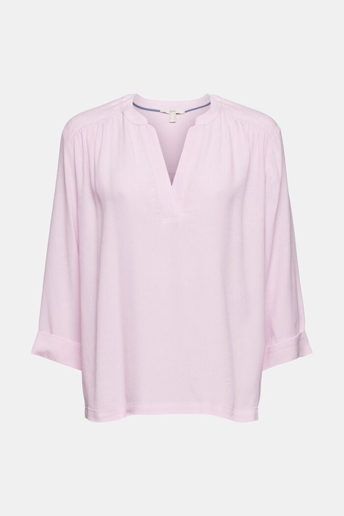Blouse with 3/4-length sleeves
