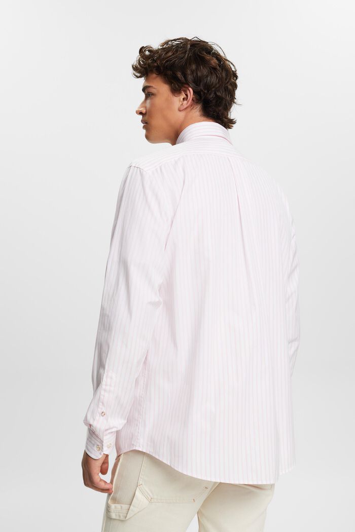 Striped Cotton-Poplin Shirt, PASTEL PINK, detail image number 4