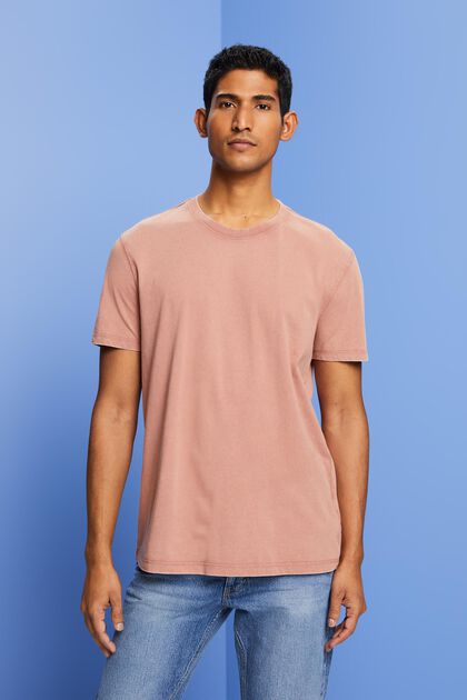 Garment-dyed jersey t-shirt, 100% cotton