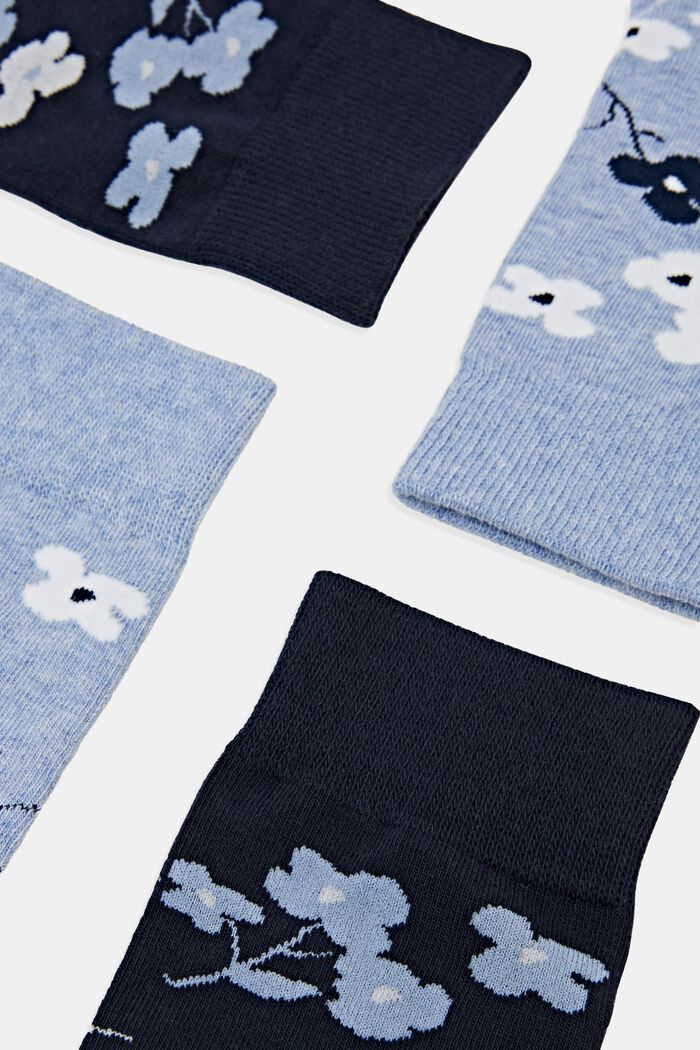 2-Pack Printed Chunky Knit Socks, LIGHT BLUE/NAVY, detail image number 1